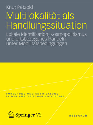 cover image of Multilokalität als Handlungssituation